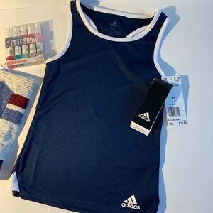 Girls Adidas blue tank top